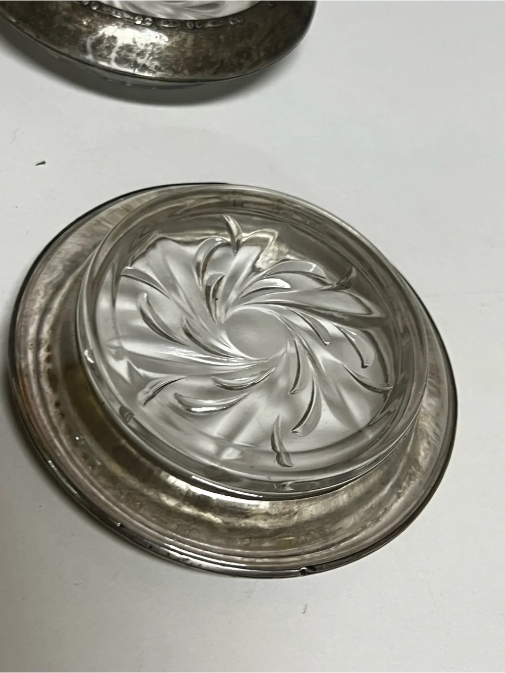 Vintage Set 4 Amston Sterling Silver Coasters